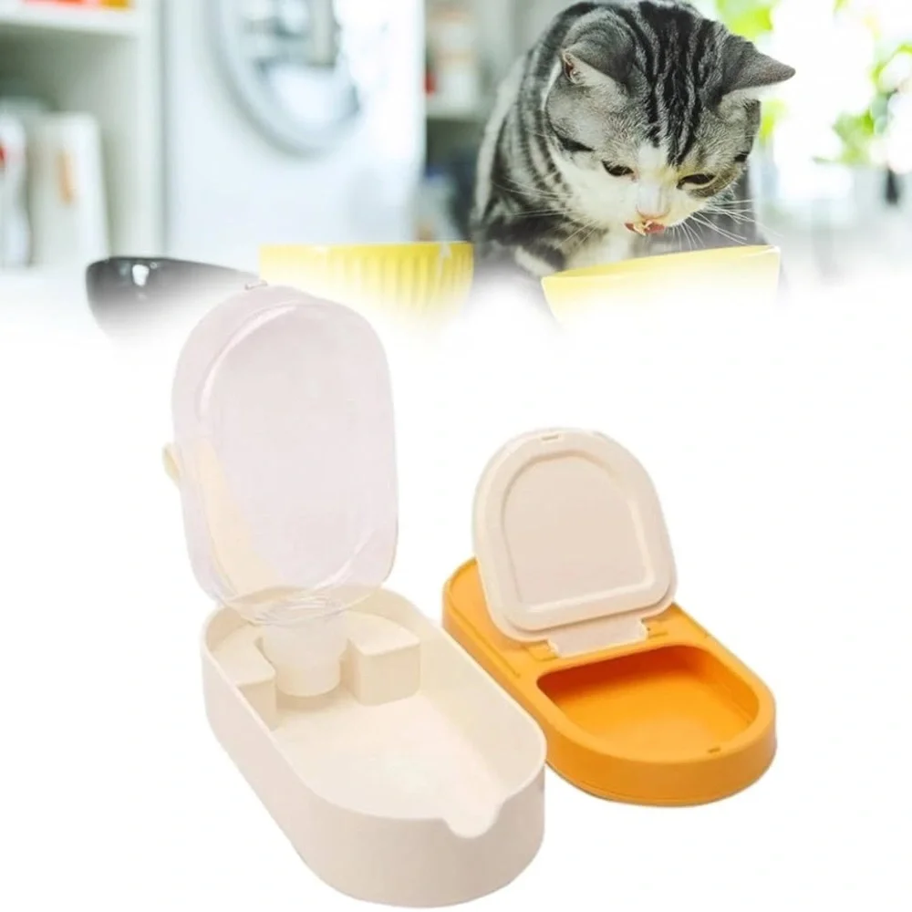 Portable Dog Water Bottle with Food Container – Leakproof Travel Pet Feeder